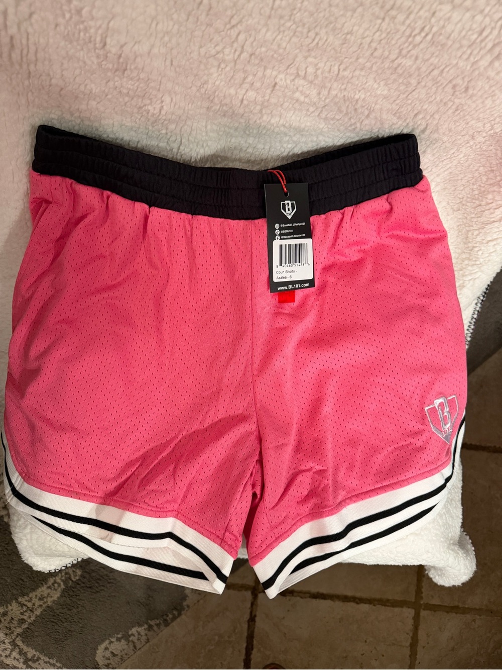 Baseball Lifestyle 101 men’s Athletic Mesh Shorts - Pink